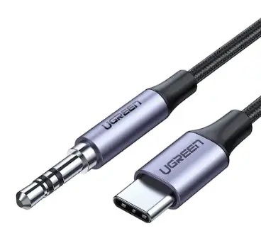 Cablu UGREEN USB-C AUX 1m negru AV143 30633