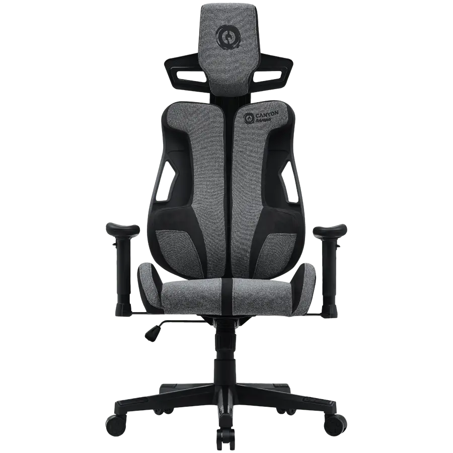 Scaun gaming Canyon Morphos, material metalic si plastic, inaltime ajustabila, suport pentru brate 2D Gri