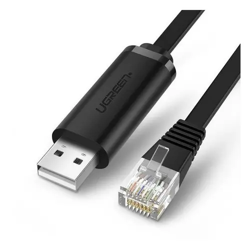Cablu consolă UGreen 60813 USB-A RJ45 3 m negru