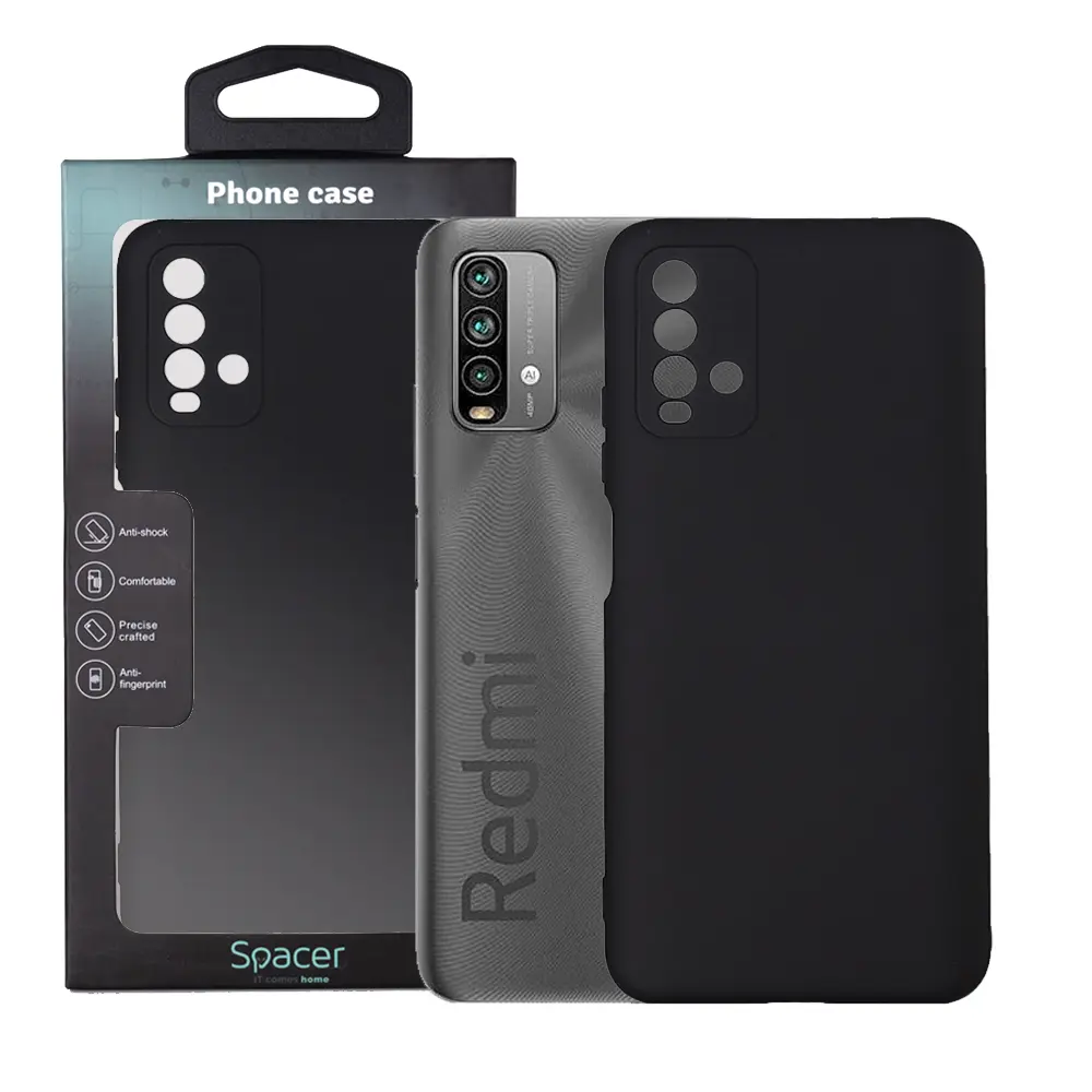 Husa Spacer Redmi Note 9 Negru