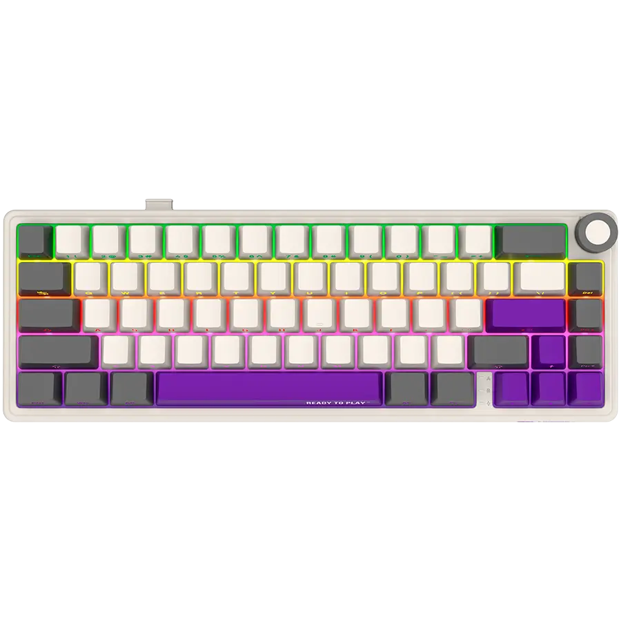 Tastatură gaming Lorgar KBP70MW Beige wireless 65%
