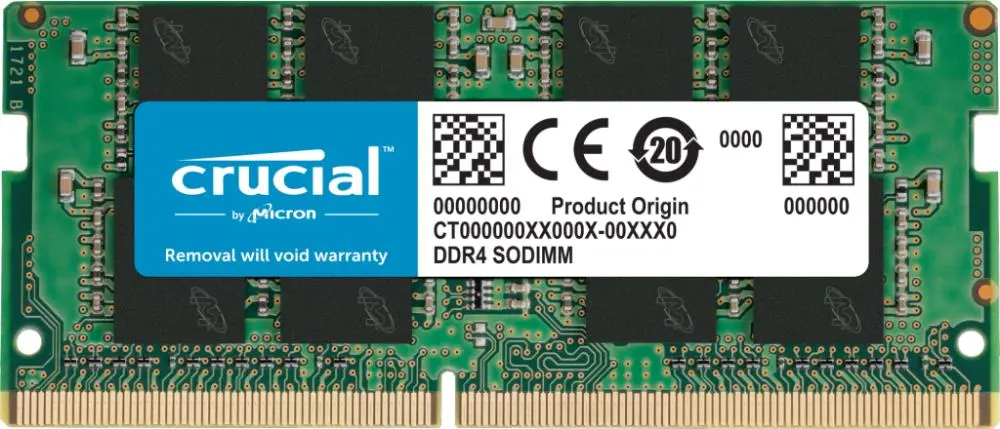 Memorie notebook Crucial 8GB DDR4 3200MHz CL22 SODIMM 1.2V