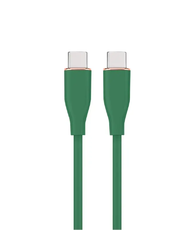 Cablu Gembird USB-C verde 60W 1.5 m silicon