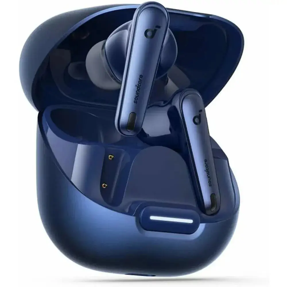 Casti Wireless Anker SoundCore Liberty 4 NC, ANC 2.0, Sunet Hi-Res, LDAC, Bluetooth 5.3, Albastru