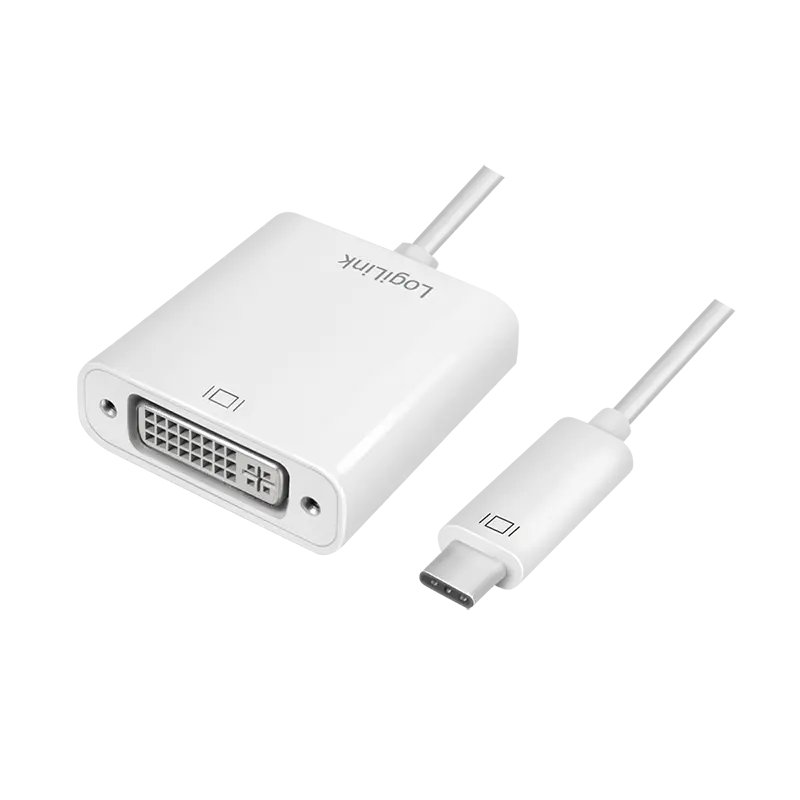Adaptor USB-C DVI Logilink UA0245A alb