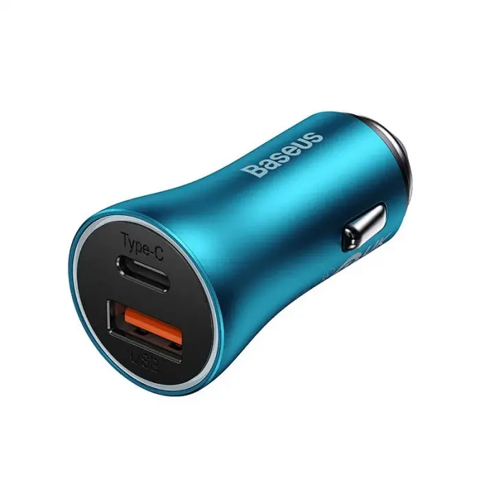 Încărcător auto Baseus 60W albastru