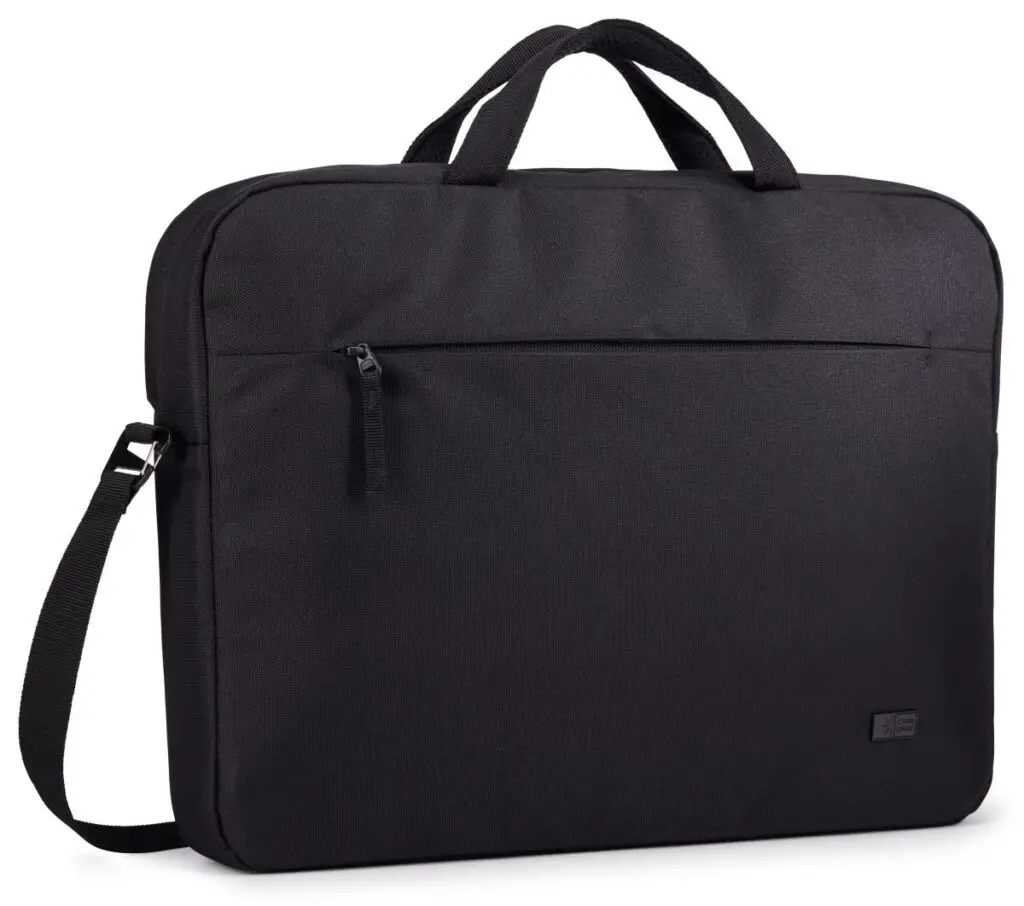Geanta Case Logic Invigo, pentru notebook de max. 15.6 inch, 1 compartiment, buzunar frontal, waterproof, poliester, negru