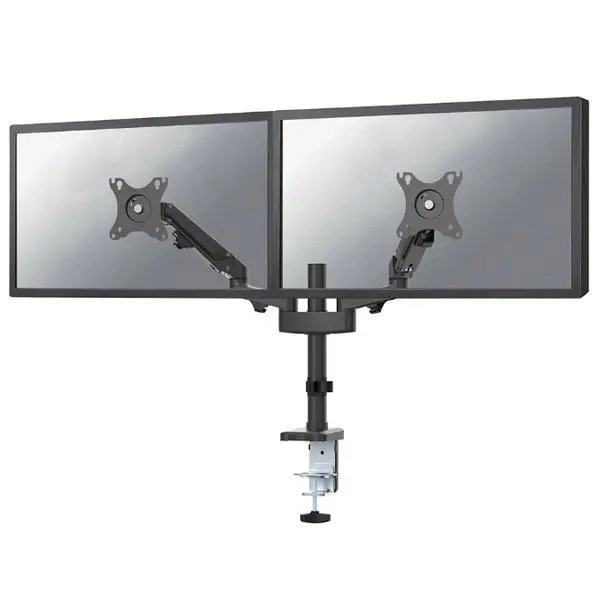 Suport monitor NeoMounts DS70-750BL2 dual, 17-27″, arc pe gaz, negru