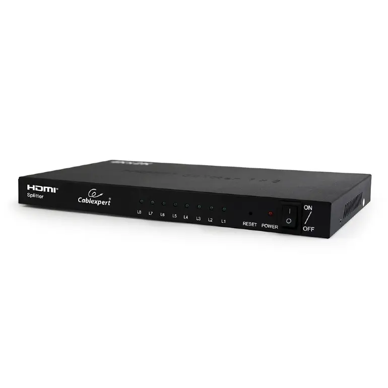 Splitter HDMI 3D, activ, 8 porturi, 1 intrare – 8 iesiri