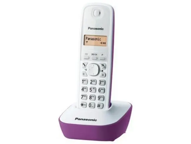 Telefon DECT Panasonic KX-TG1611FXF alb violet