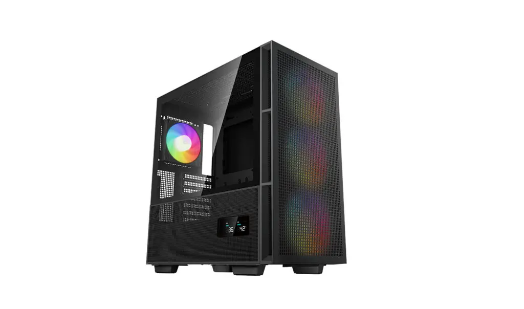 Carcasa DeepCool CH560 Digital negru Mid-Tower ATX