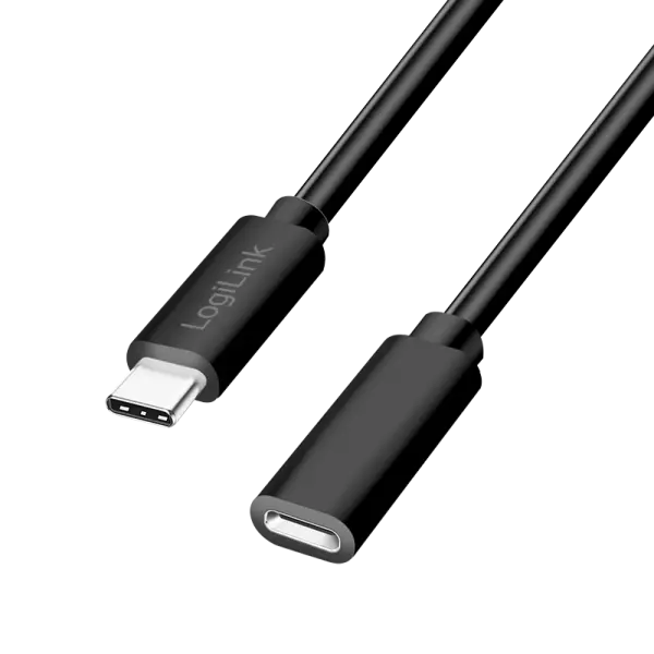 Cablu USB-C Logilink CU0212 3m 60W prelungitor negru