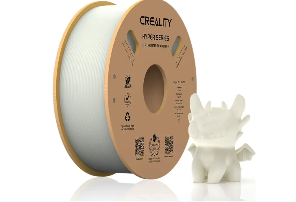 Filament de imprimanta 3D Creality Hyper PLA, alb