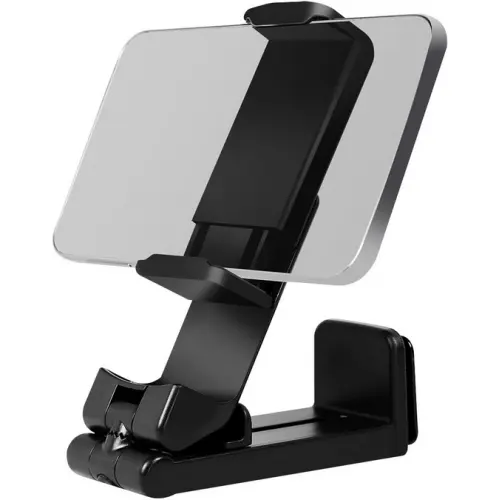 SUPORT de birou LOGILINK pt. smartphone, suporta dimensiuni 4.7-6.9″, plastic, pliabil, rotatie 360 gr., fixare clema, negru, „AA0169”