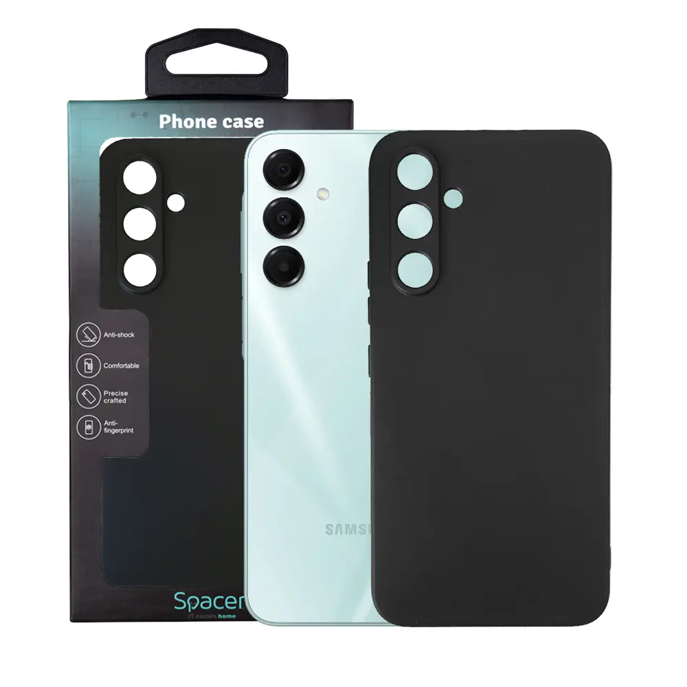 Husa Spacer Samsung Galaxy A16 Grosime 1.5Mm Material Flexibil TPU Negru