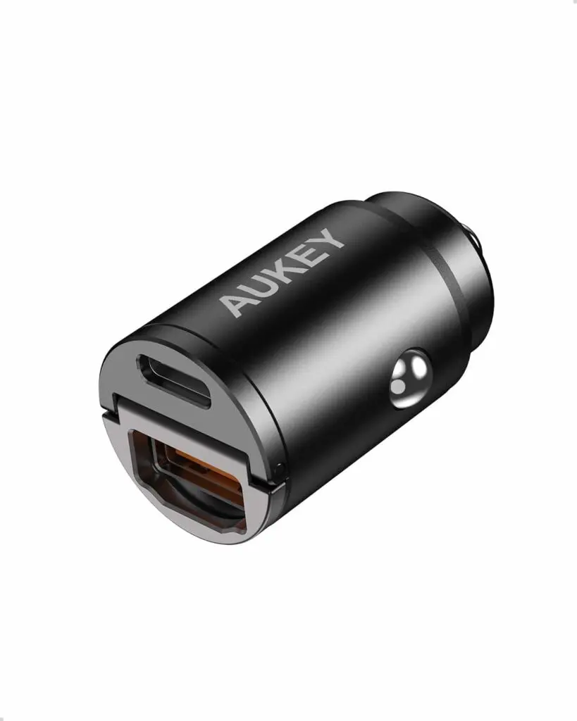 Încărcător auto Aukey Nano 30W 2 porturi CC-A3