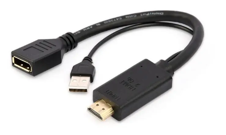 Adaptor video Gembird A-HDMIM-DPF-01 HDMI DisplayPort 4K