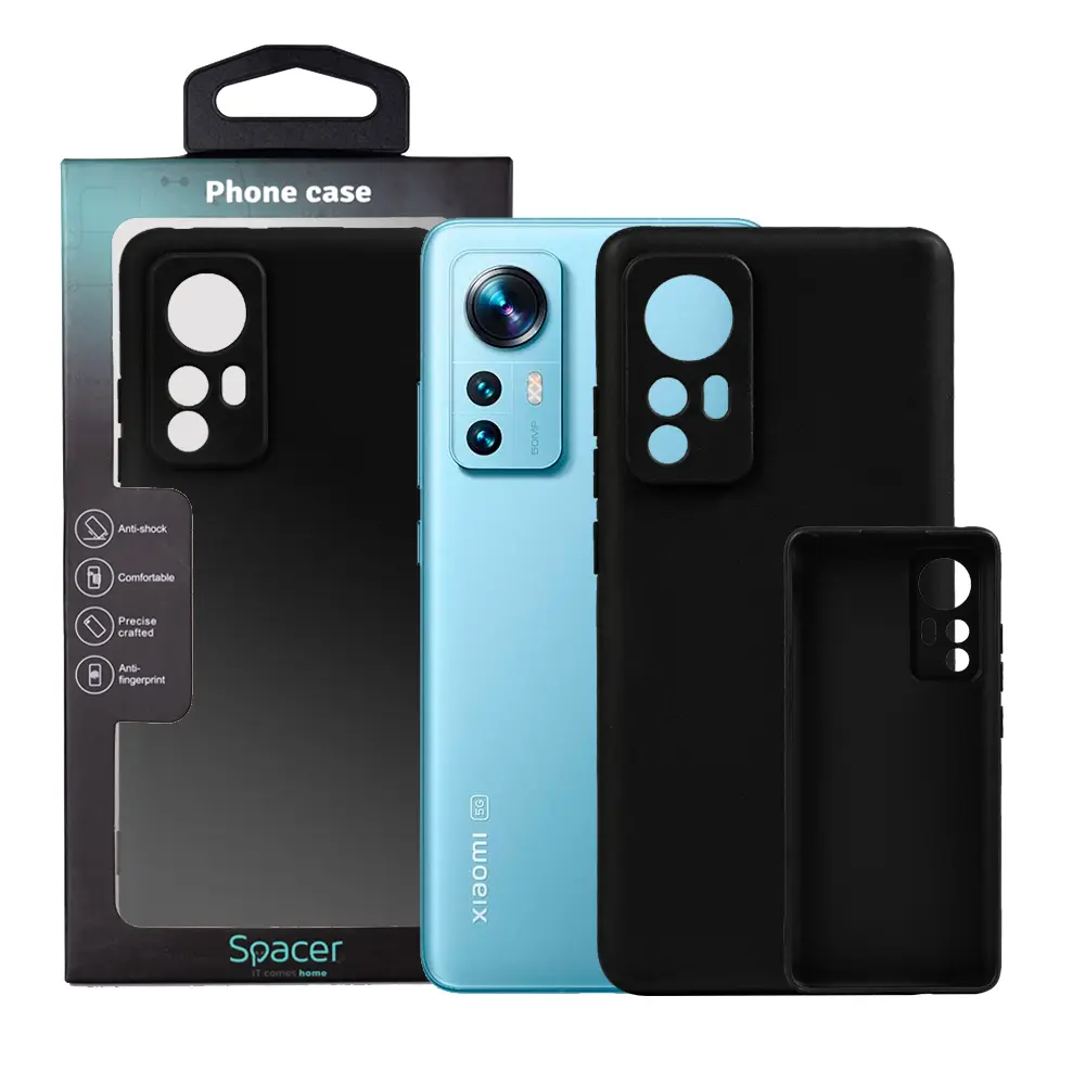 Husă Spacer Xiaomi 12 X TPU neagră