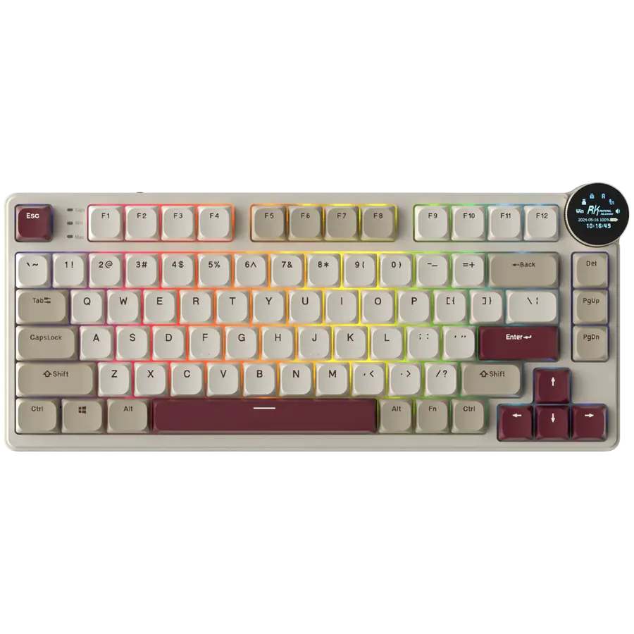 Tastatură Royal Kludge RK-N80 RGB Red switch US