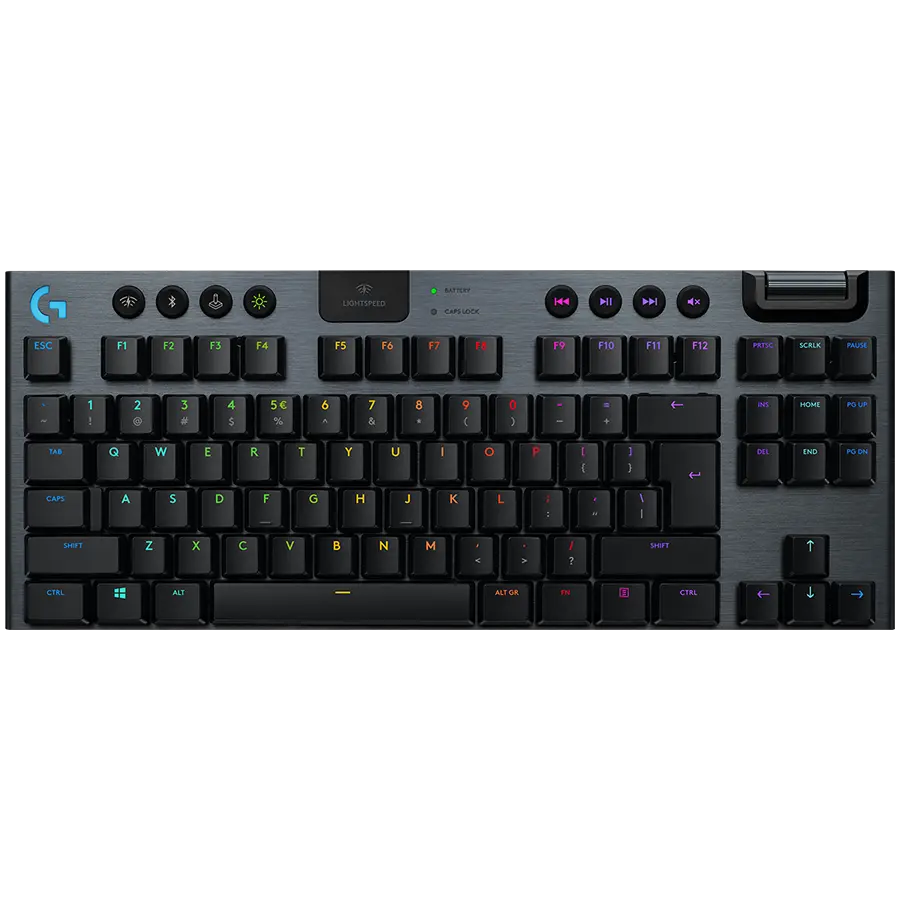Tastatură mecanică gaming Logitech G915 X TKL Linear wireless neagră