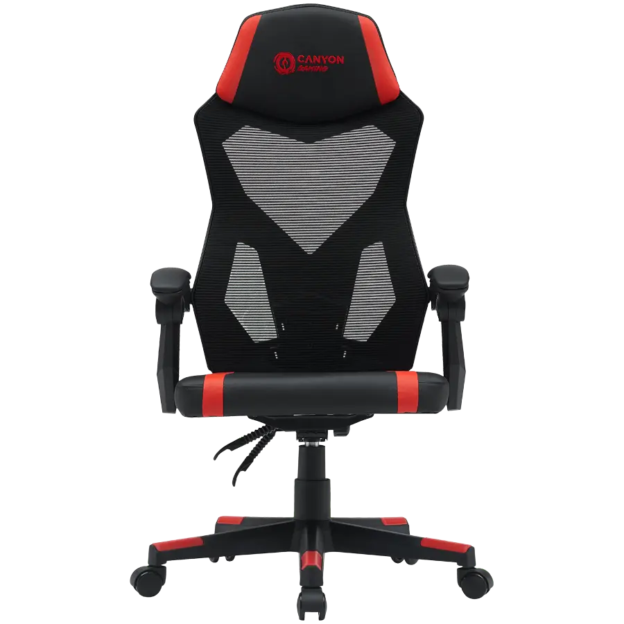 Scaun Gaming Canyon Flow CNE-MCH01, 120kg, Negru-Rosu