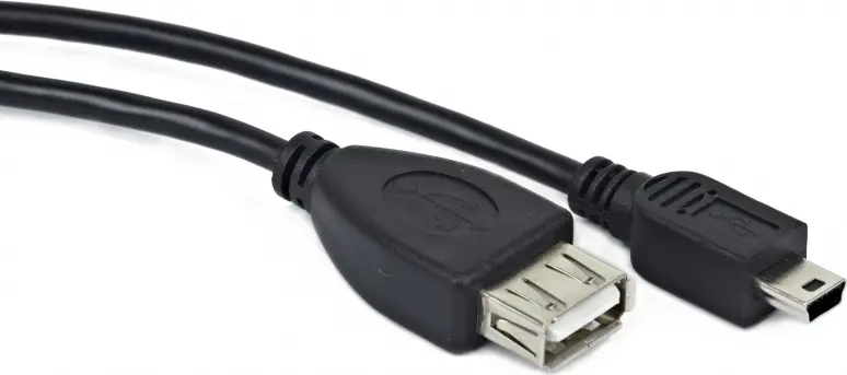 Cablu OTG Gembird A-OTG-AFBM-002 Mini-USB 15 cm negru