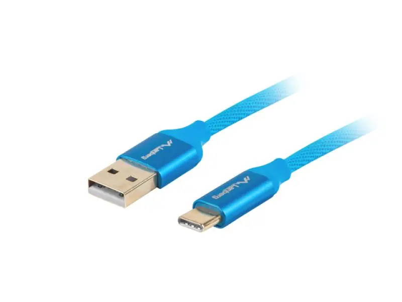 Cablu date Lanberg USB A USB C 1m albastru
