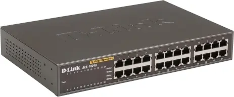 Switch D-Link DES-1024D 24 porturi Fast Ethernet negru