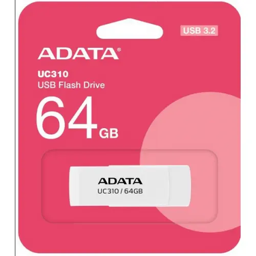Memorie USB 3.2 ADATA 64 GB UC310 Alb