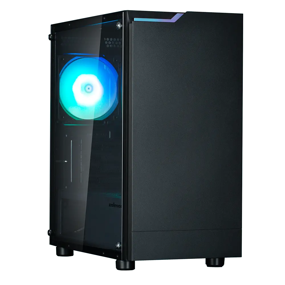 Carcasa, Zalman, T4 Plus RGB, sticla securizata, neagra, 385x208x425mm, microATX