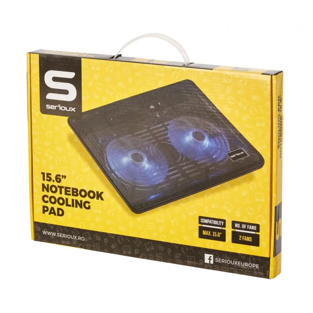 Cooler laptop Serioux NCP007 10-15.6 inch, 2 ventilatoare