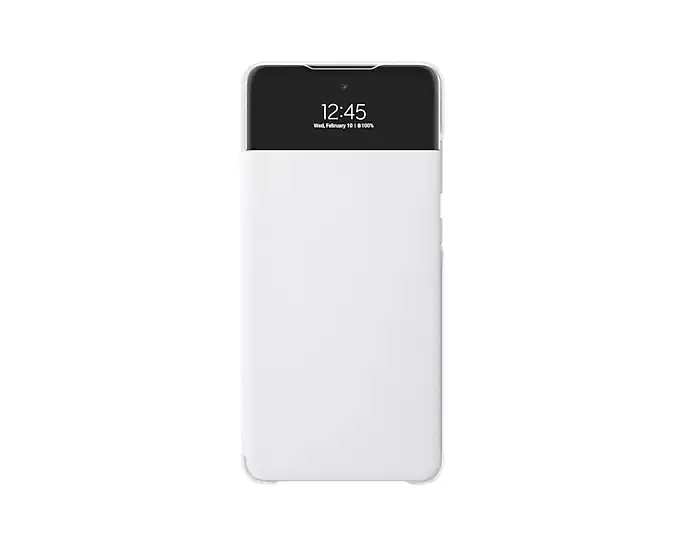 Husă Samsung S View Wallet Galaxy A72 alb