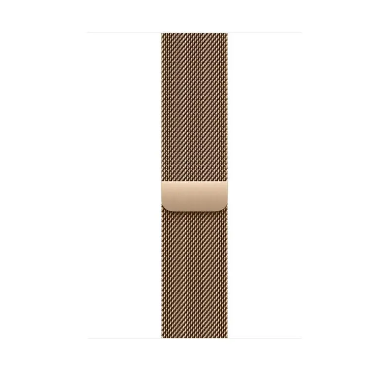 Curea pentru Apple Watch 46mm, Milanese Loop, Gold – M/L