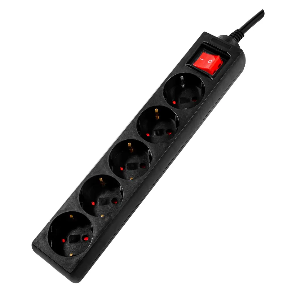 Prelungitor Spacer PP-5-18 5 prize Schuko 1,8 m negru