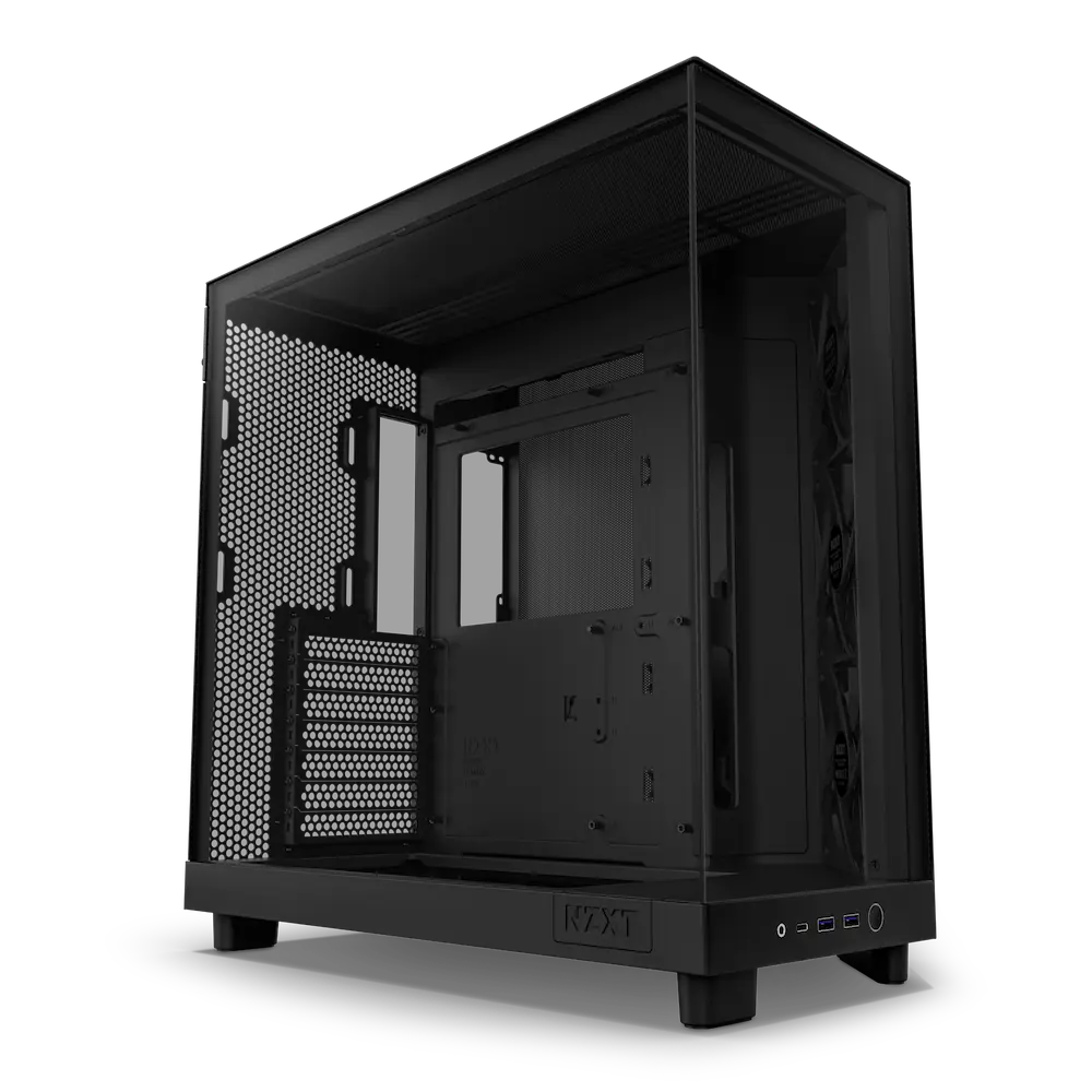 Carcasa NZXT H6 Flow negru Mid-Tower ATX