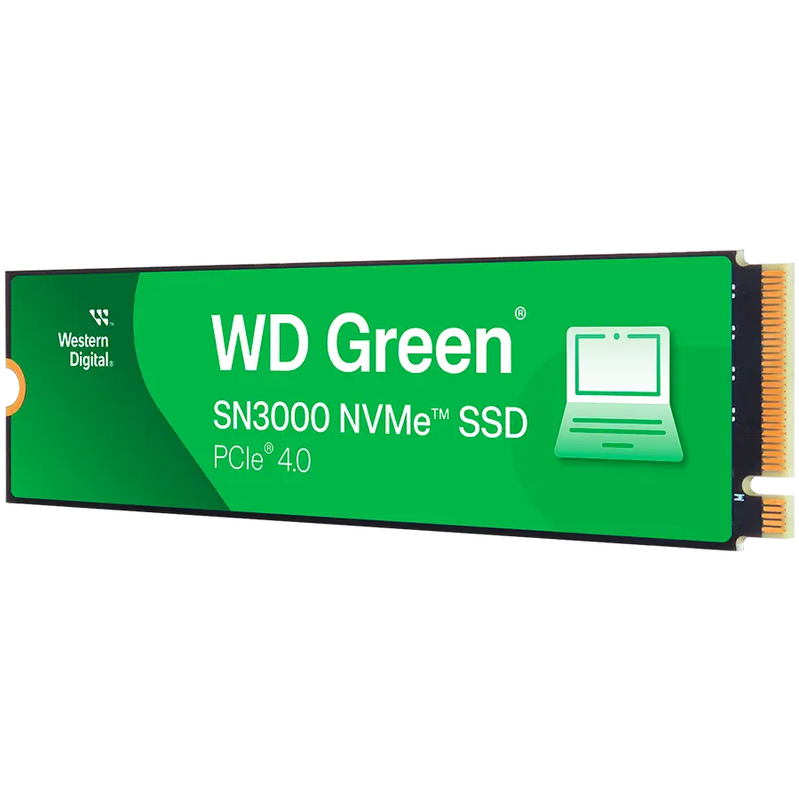 SSD WD Green SN3000 500GB M2 PCIe Gen4 WDS500G4G0E