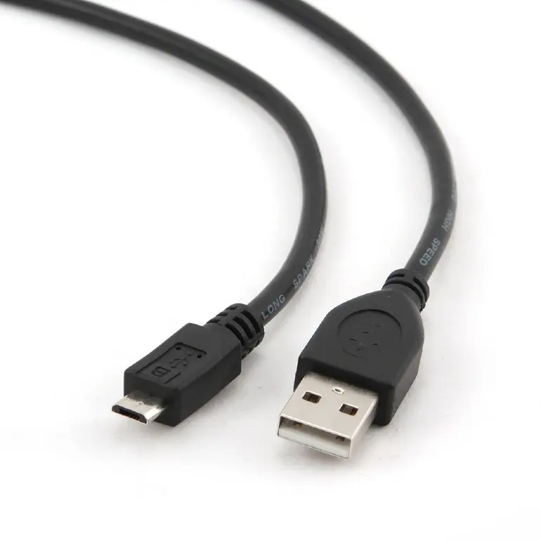Cablu Gembird USB Micro-USB negru CCP-mUSB2-AMBM-0.1M