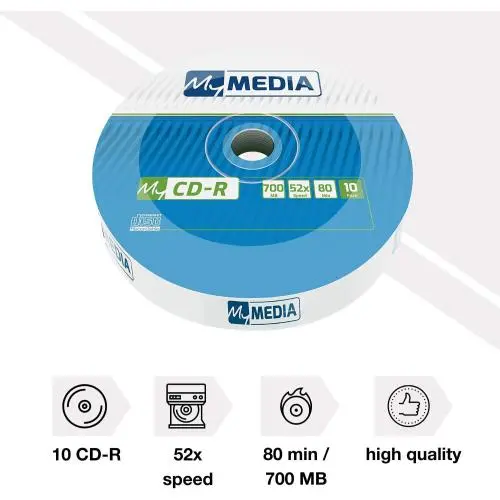 CD-R Verbatim MyMedia 700MB 52x 10 buc