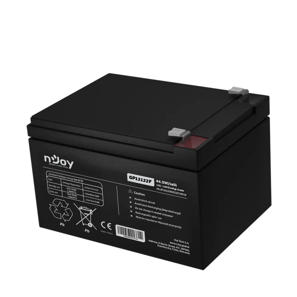 Acumulator nJoy GP12122F 12V 12 Ah AGM F2