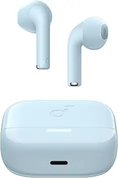 Casti In-Ear Anker Soundcore K20i, Wireless, Bluetooth 5.3, BassUp, IPX5, Autonomie 36 ore, Albastru
