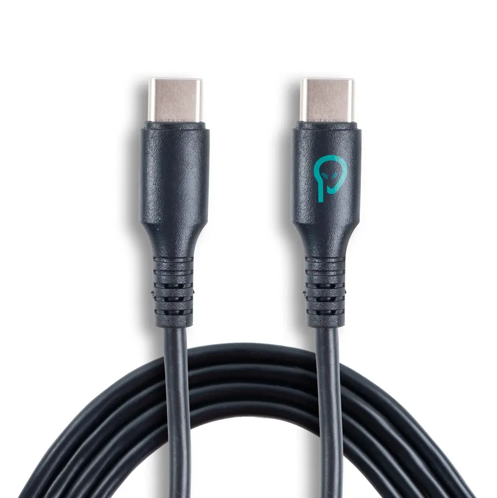 Cablu USB-C Spacer 1 m negru Type-C la Type-C PVC