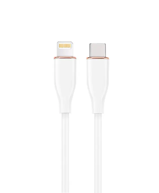 Cablu Gembird USB-C Lightning alb 1.5 m silicon 20 W