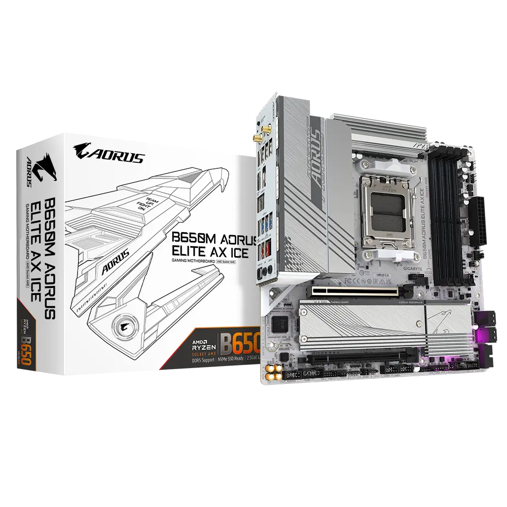 Placă de bază GIGABYTE B650M A ELITE AX ICE AM5