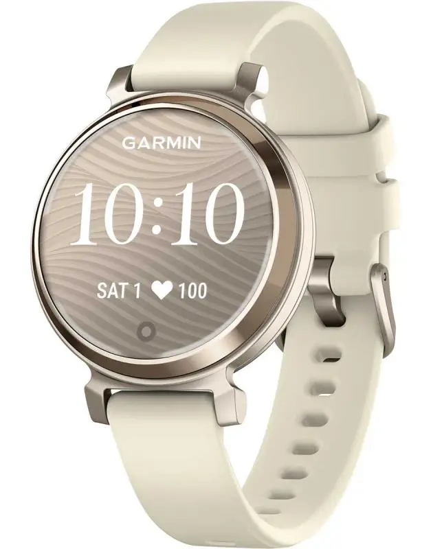 Smartwatch Garmin Lily 2, 35mm, curea silicon, Cream Gold/Coconut