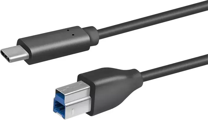 Cablu imprimantă Logilink CU0163 USB-C USB-B 2 m negru