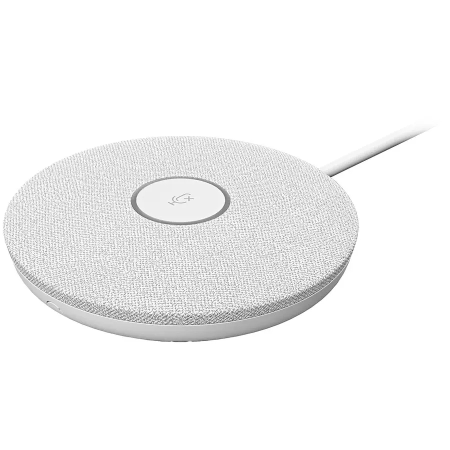 Microfon de birou, Logitech, Rally Mic Pod, Alb