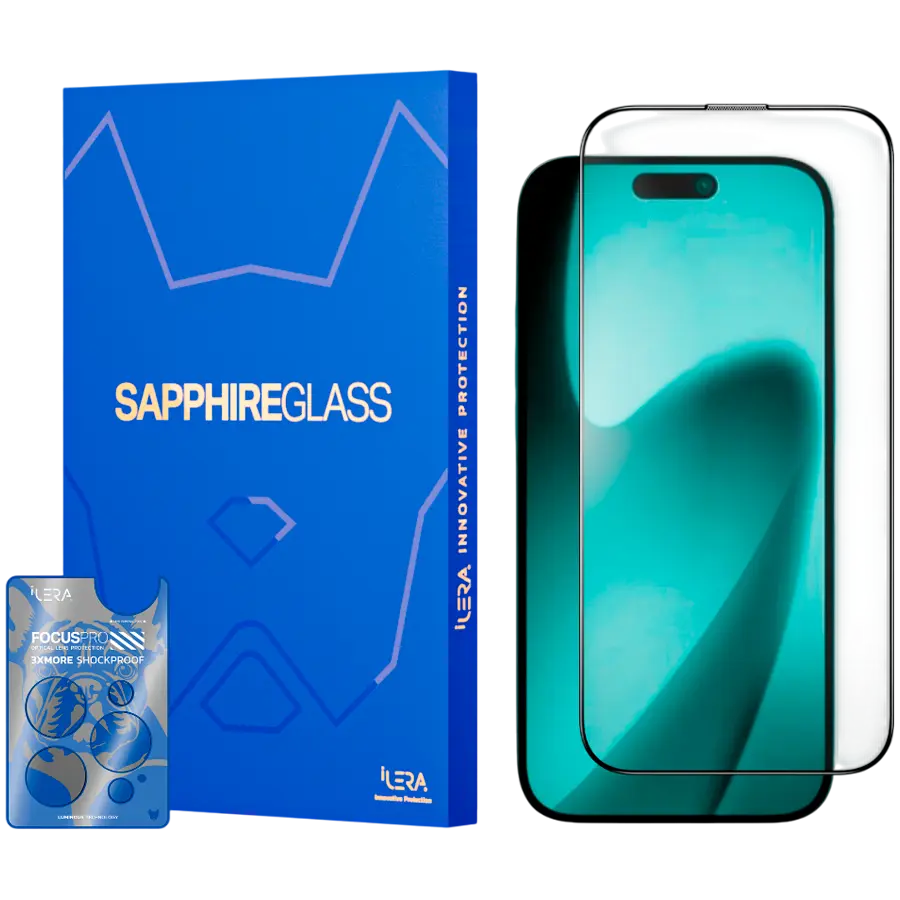 Folie sticlă iLera Sapphire Ultra Glass iPhone 17 Pro 2.0