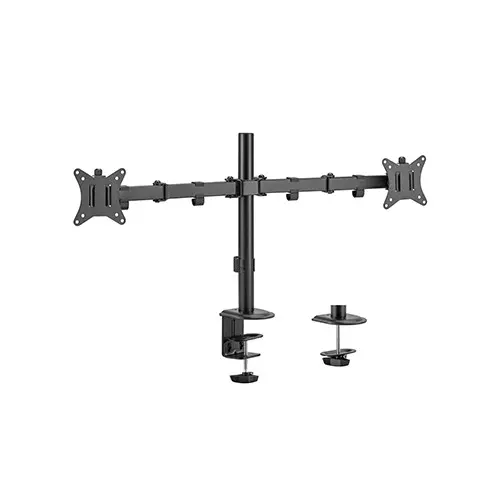 Brat monitor dublu Gembird MA-D2-01 17-32 inch negru