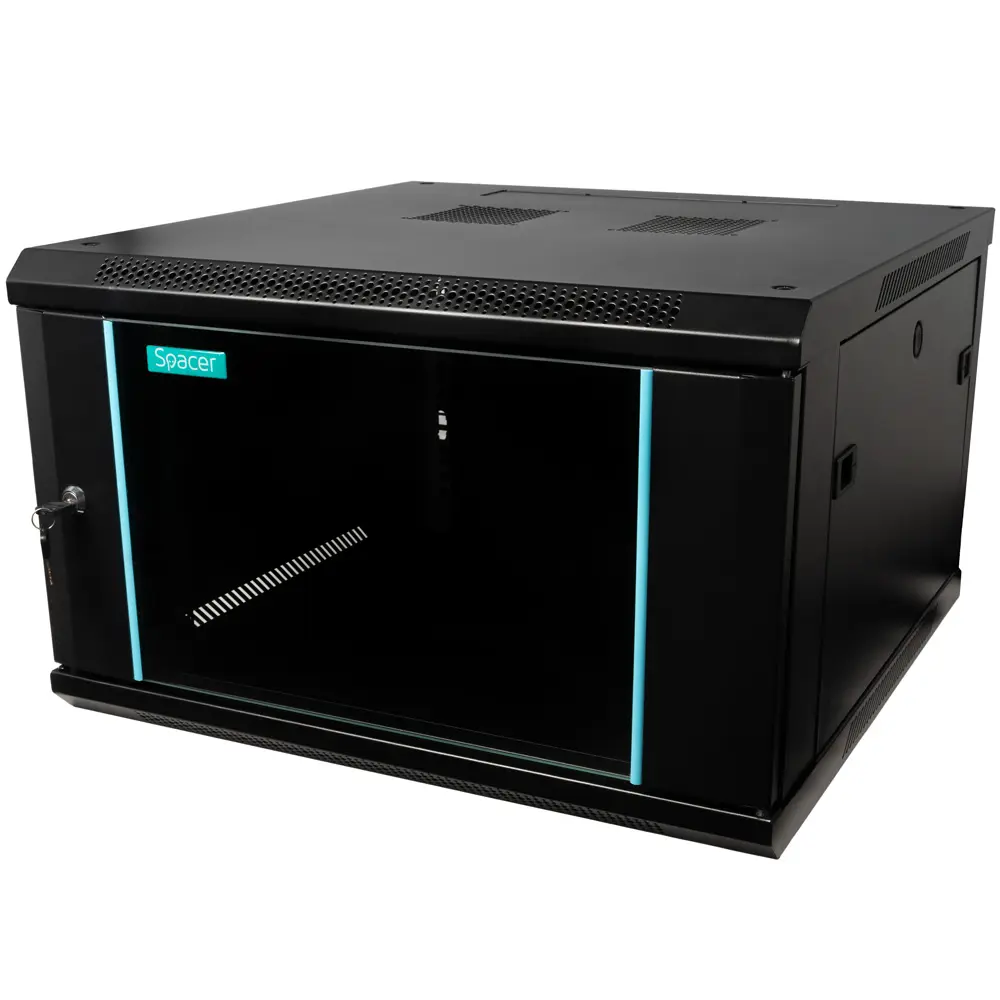 Cabinet rack Spacer 6U 600×600 perete negru