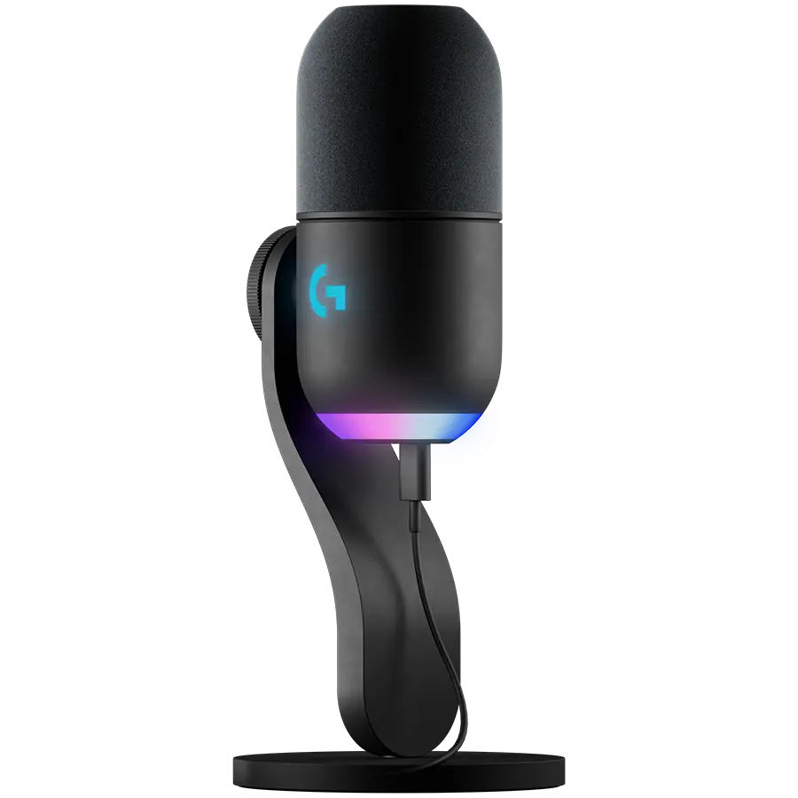 Microfon Logitech Yeti GX dynamic RGB negru